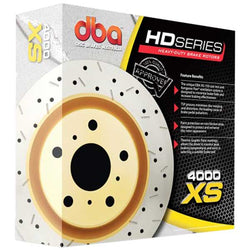 DBA 4000 Series XS Drilled & Slotted Brake Rotor - Each - Front