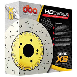 DBA 5000 Series XS Drilled & Slotted Brake Rotor - Each - Front