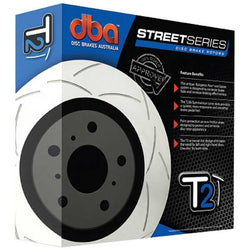 DBA Street Series T2 Slotted Brake Rotor - Each - Rear