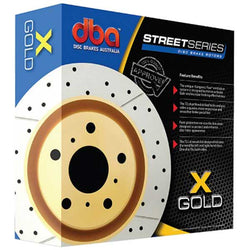 DBA Street Series X Drilled & Slotted Brake Rotor - Each - Front